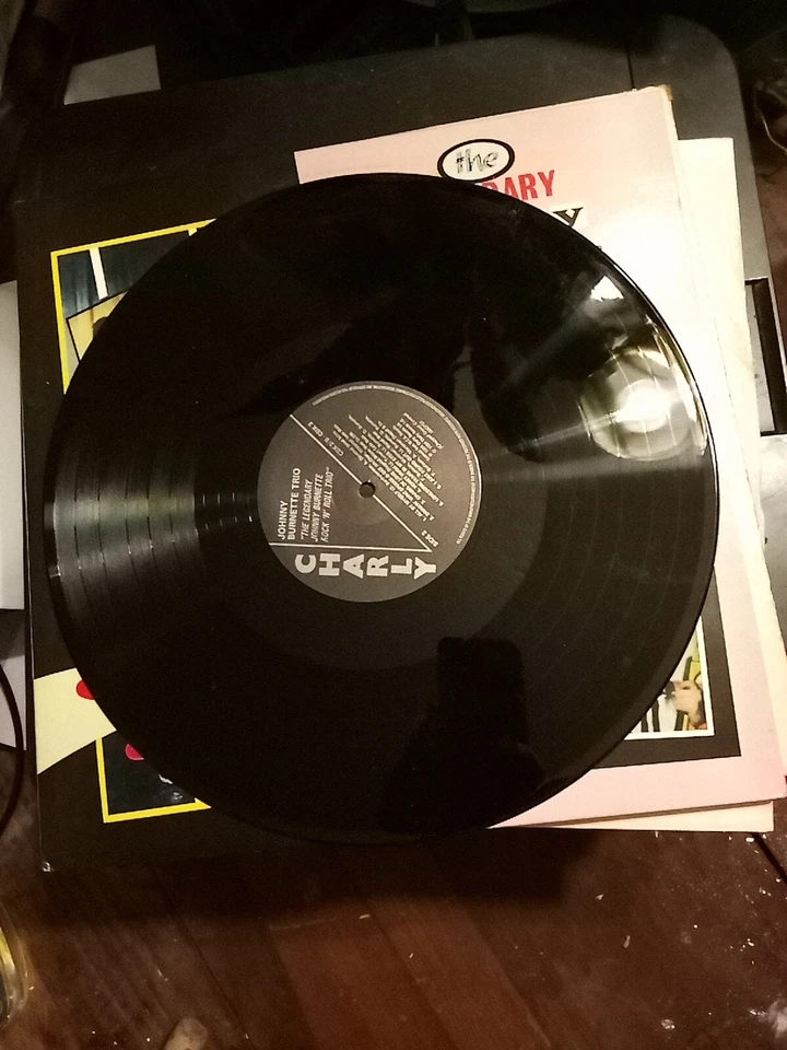 Легендарный Джонни Бернетт рок-н-ролл трио 1984 NM! Великобритания 2 x LP Charly CDX 3 - Изображение 4 из 4