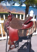 15'' FQH BARS #406  THE American Saddlery  western Barrel saddle  USA