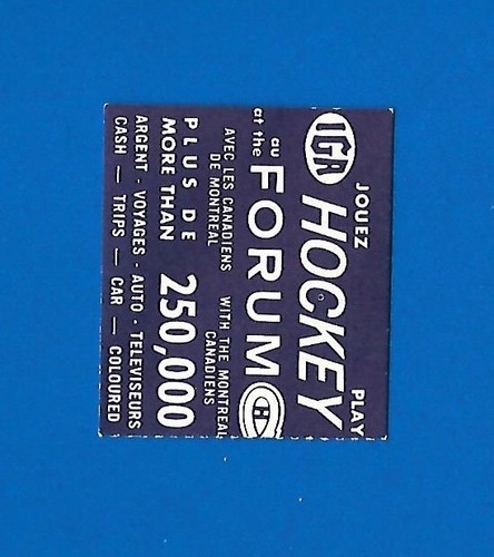 1967-68 IGA MONTREAL CANADIENS 67-68 NHL HOCKEY CARD 1-23 SEE LIST - Picture 6 of 118
