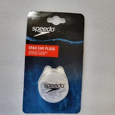 Speedo Ergo Ear Plugs Unisex Adult Swim Training Ergonomic Watertight Comfort