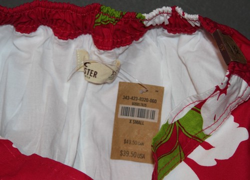 🌸 Vintage Y2K HOLLISTER Womens Floral Hawaiian Hibiscus Summer Mini Skirt XS - Picture 4 of 4