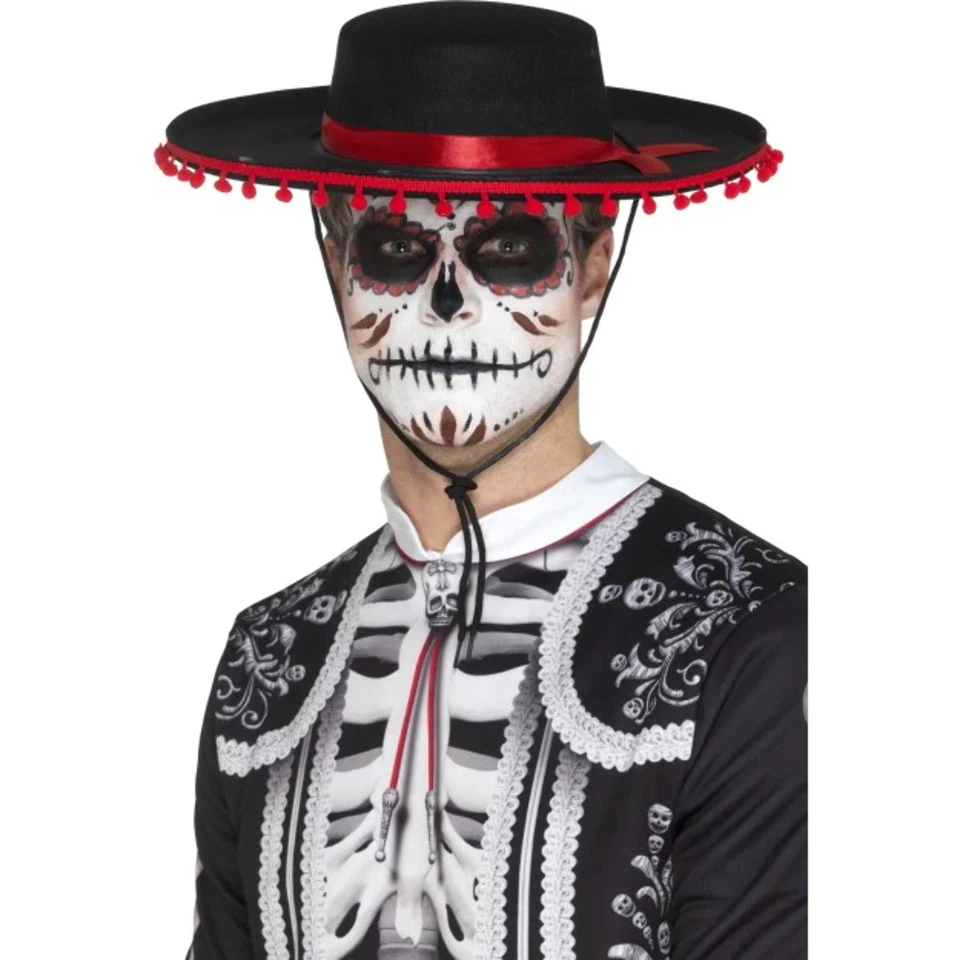Tag Der Toten Senor Hut Sombrero Halloween Herren Kostüm Zubehör - Bild 1 von 1