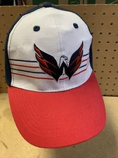 Washington Capitals Adjustable Hat SnapBack Blue Red Cap Snap Back SGA