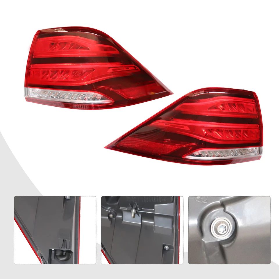 Luz trasera LED lado izquierdo y derecho para Mercedes-Benz GLE350 GLE400 2016 2017 2018 Foto 4 de 4