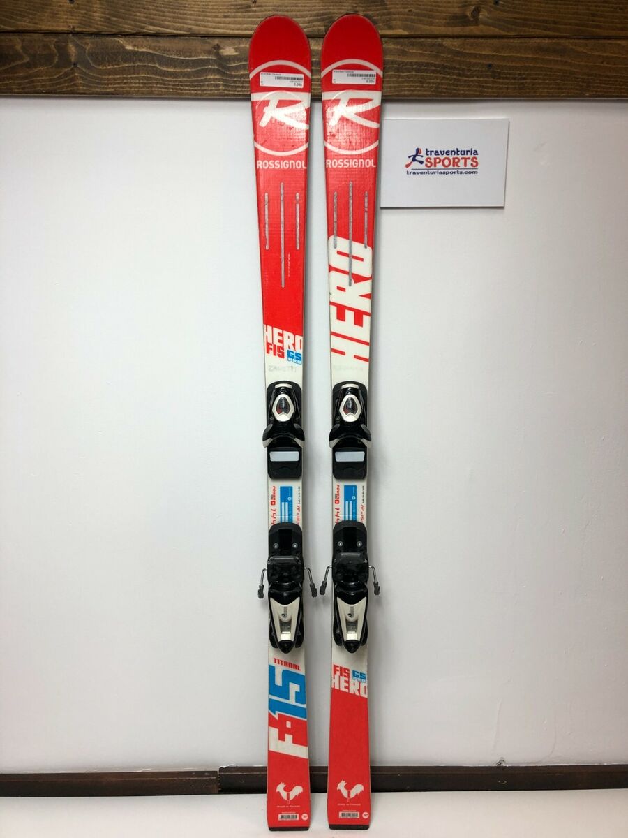 Rossignol Hero FIS GS Pro 144 cm Ski + Rossignol 7 Bindings Winter Fun Snow
