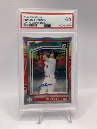 2024 Donruss Optic Rated Prospects Signatures Roman Anthony #122 PSA 9 MINT Auto