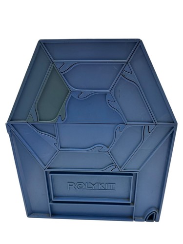 Vintage RolyKit Expandable Organizer Rack For Tools & Crafts Plastic Blue & Blac - Picture 9 of 13