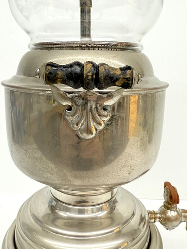 Antique 1907 Manning Bowman &Co. Meteor Coffee Percolator Tea Pot Samovar Rare - Picture 13 of 24