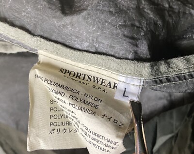 Vintage 2001 Stone Island Jacket Laminate Webbing Nylon