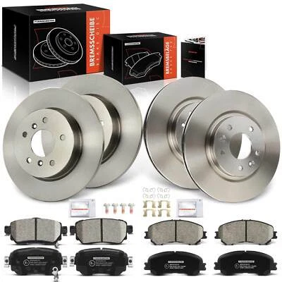 Brake Discs & Brake Pads Front and Rear for Nissan Qashqai MK II J11 440603981R - Image 1 of 4