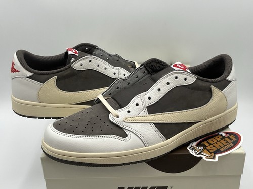 Nuevo Air Jordan 1 Retro Low Og SP Travis Scott Reverse Mocha 2022 Talla 13 DS AJ1 - Imagen 2 de 10