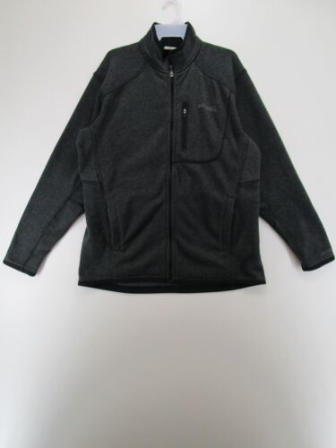 Columbia Sportswear Mens L Long Sleeve Full Zip Up Fleece Jacket Charcoal