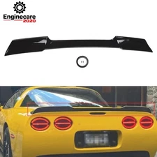 For Corvette C5 1997-2004 ZR1 Extended Style Gloss Black Rear Trunk Spoiler Wing