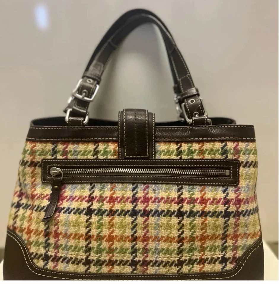 Bolso Cartera Coach Tweed Hampton Lana EO871-F12629 Foto 2 de 4