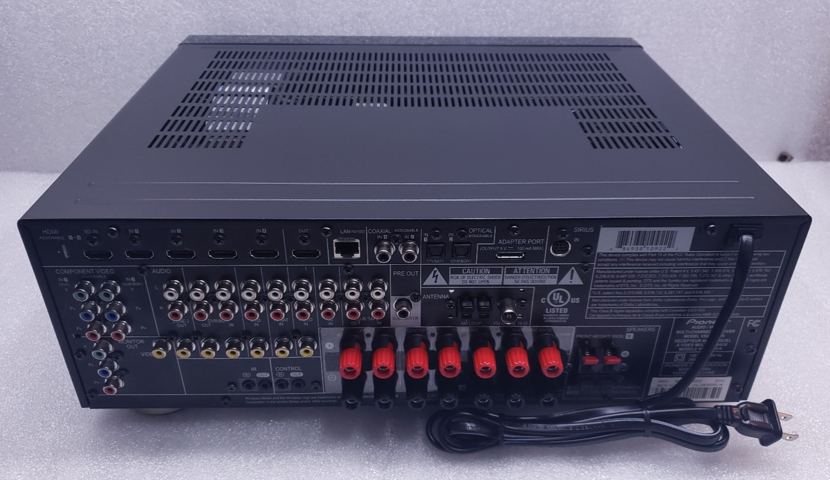 Pioneer VSX 1020 7.1 Channel 125 Watt Receiver for sale