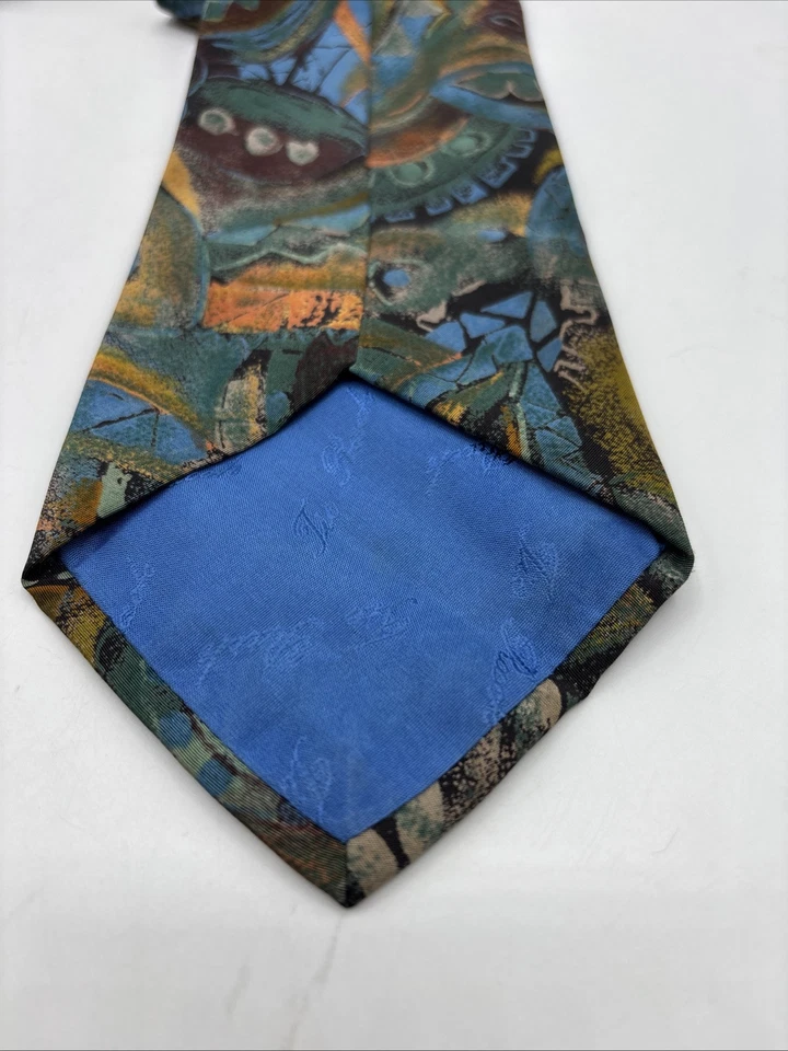 Corbata clásica de poliéster hecha en Inglaterra para hombre de moda Havana Foto 4 de 4