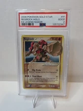 2006 POKEMON EX LEGEND MAKER GOLD STAR #91 REGIROCK-HOLO PSA 2