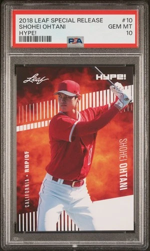 PSA 10 GEM-MT Shohei Ohtani 2018 Leaf Hype #10 Rookie Card