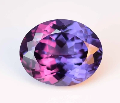 Flawless Natural Color Change Alexandrite 18.85 Ct Oval Certified Loose Gemstone - Image 1 of 4
