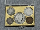 1907 Coin Lot - Barber Half Quarter Dime V Nickel Indian Cent O orleans