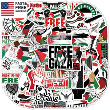 100PCS Colorful Free Palestine Stickers Freedom Waterproof Palestine Stickers Vi