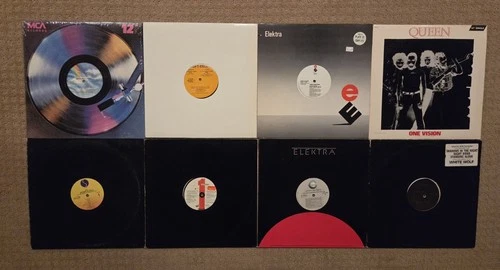 Lot of 8 New Wave Rock vinyl records Oingo Boingo Queen Soft Cell Billy Idol