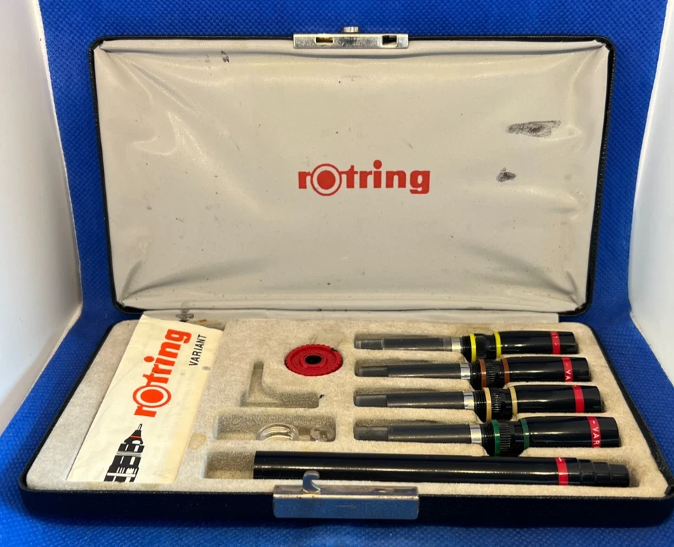 VINTAGE Boite Coffret ROTRING  Isograph VARIANT Made in GERMANY Stylo Feutre - Photo 2/4