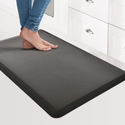 Art3D Anti Ermüdungsmatte - 1/2 Zoll gepolstert 71,1L x 43,9B x 1,3Th cm, schwarz 