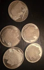 1 oz Silver Round - Buffalo (Lot of 5 Rounds) - .999 Fine Silver