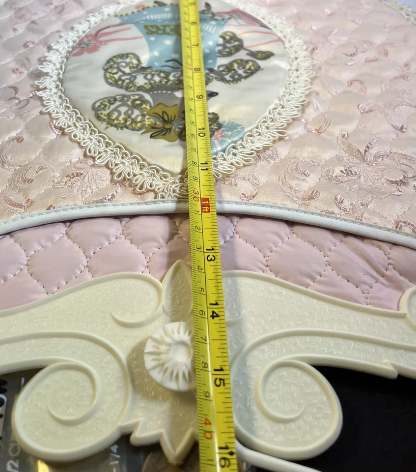 Soporte Lencería Vintage Plástico Rosa Nylons Armario Colgador Encaje Foto 3 de 4