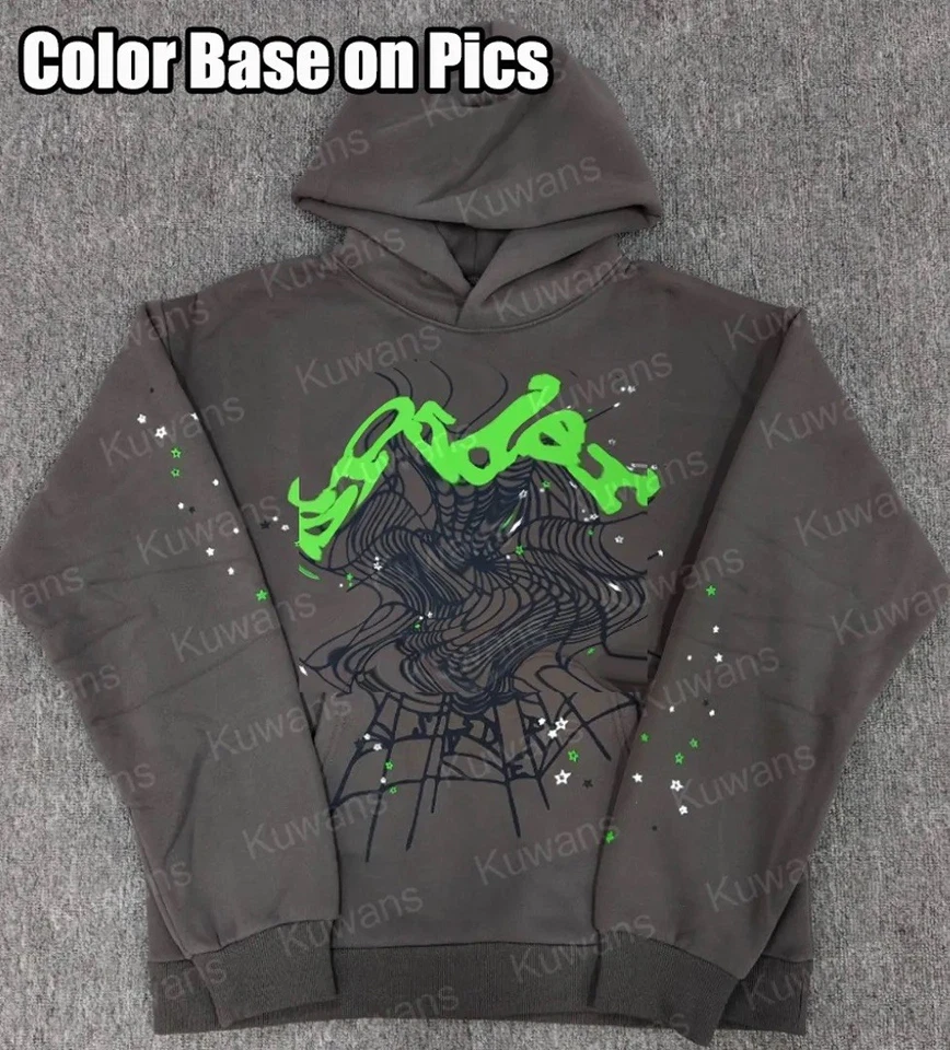 Spyder-Designer Sudadera con Capucha Pantalones deportivos Ropa de calle Pantalones Palma Hombres Mujeres Foto 4 de 4