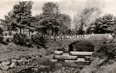 1967 Powfoot Dumfries Bridge & Waterfall Real photo popstcard posted - Image 1 of 2