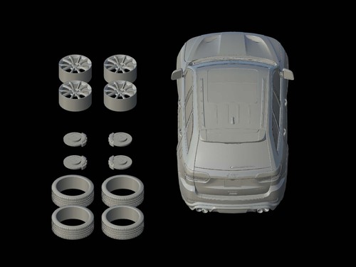 STL File - Jeep Grand Cherokee (WK2) Trackhawk - 3D Print 1/87 64 43 32 24 18 - Picture 4 of 4