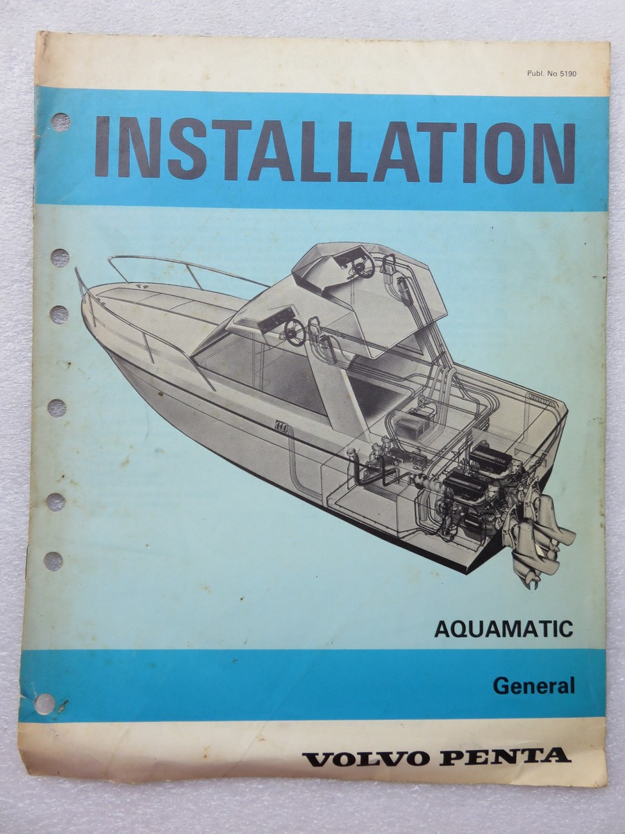 トランプ Volvo Penta 5190 Factory Installation Manual Aquamatic