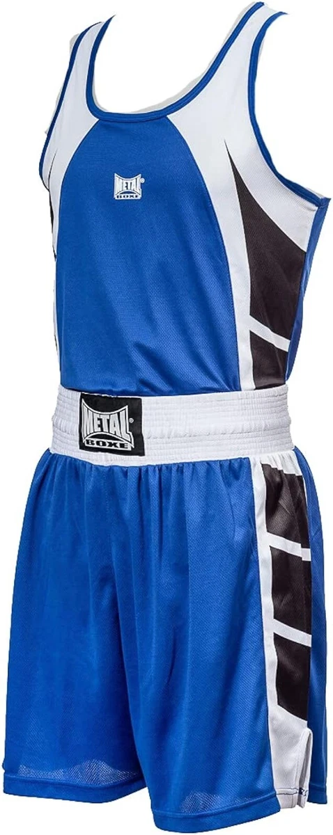 Metal boxe ensemble Short et débardeur Ref MB6474 Bleu Taille L