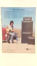 SEYMOUR DUNCAN GUITAR AMPLIFIERS - JEFF BECK 1985 -   11X8- PRINT AD. x4