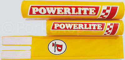 YELLOW *MADE IN USA* NEW DYNO old school BMX bicycle padset pads EARLY LOGO