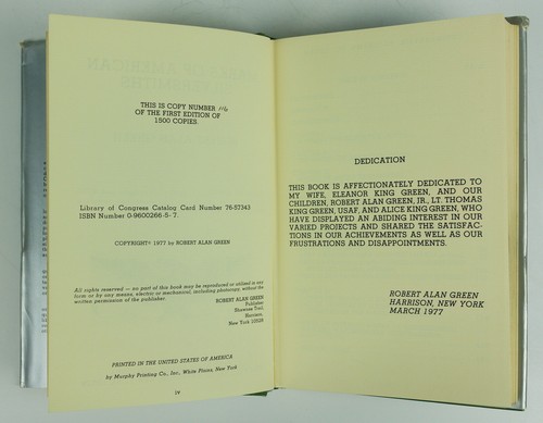 Marks of American Silversmiths HCDJ Robert Alan Green Signed First Edition VG - Bild 2 von 6