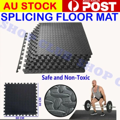 EVA Foam Floor Mat Interlocking GYM Heavy Duty Puzzle Baby Kids Play 1-12PCS - image 1 of 4
