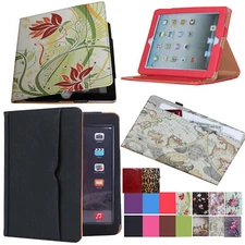 For Apple iPad 6th Gen 2018 9.7 Pocket Soft Leather Smart Cover Case A1893 A1954