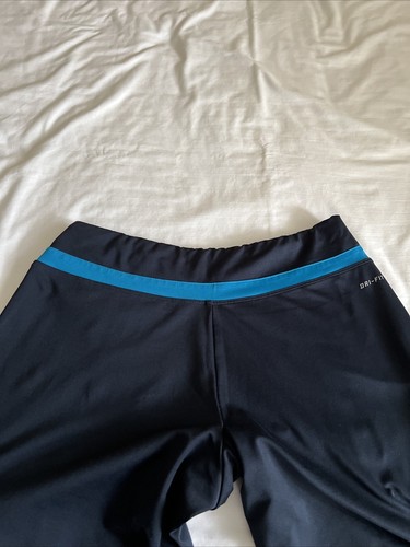 Nike Dri-Fit Women's M Navy Straight Leg Pull On Yoga Pants - Picture 12 of 13
