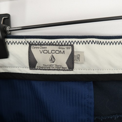 Volcom Vmonty Chino Shorts Mens 36 Navy Blue - Picture 6 of 7