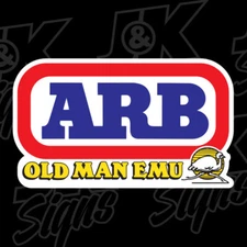 ARB OLD MAN EMU 4X4 Sticker (2 Decals) OFFROAD 4WD Fits on Jeep Toyota Car Truck