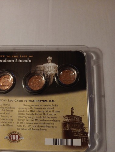 2009 Lincoln Cent Anniversary Set 4 Coin Set - 第 6/6 張圖片