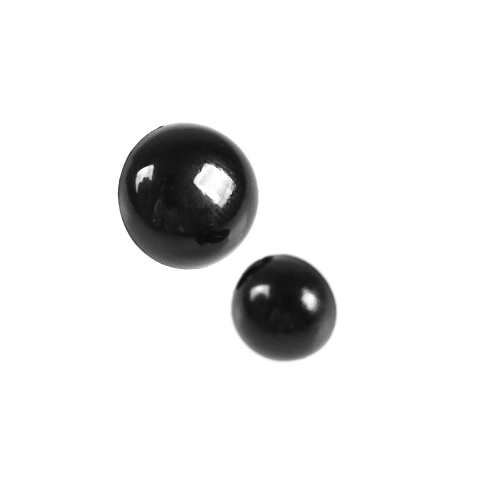 50Pcs Plastic Black Shank Buttons for Doll Eyes Sewing Animal Toy Accessories - Image 3 of 4