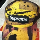Casquette de camp Supreme GORE TEX Long Bill Rammellzee jaune S/M   NEUVE