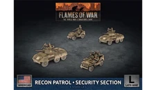 M8 Cavalry Recon Platoon (x4 Plastic) American Late War Flames of War NEW