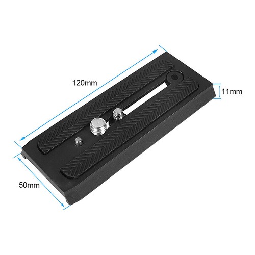 CAMVATE 501PL Schnellspannplatte 120 mm für Manfrotto für 501 500AH 502AH 503HDV - Bild 3 von 6
