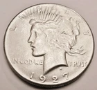 1927 D PEACE DOLLAR  *90% SILVER*  *XF - EXTREMELY FINE*