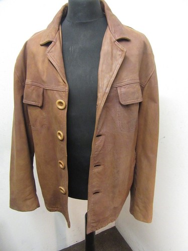 VINTAGE SCHOTT LEATHER FIELD JACKET SIZE 48, - Picture 9 of 16